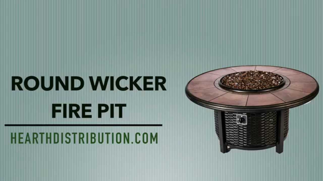Round Wicker Fire Pit - Hearth Distribution