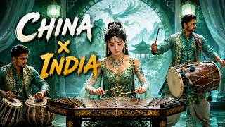 🌾 Epic Indo-Chinese Harvest Festival | 1 Hour of Powerful Dance Music, 极速二胡 × 印度战鼓震撼来袭