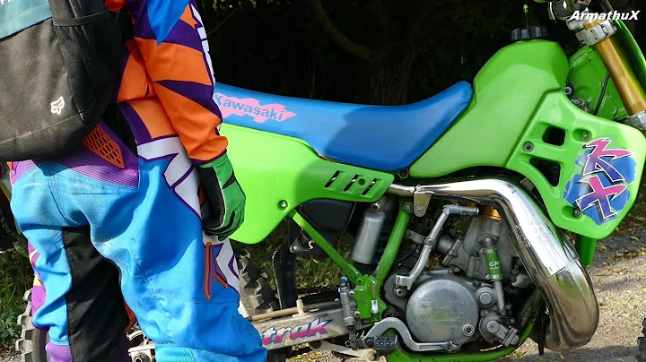 KAWASAKI KX500 2-STROKE FMF GNARLY PC R-304 COLDSTART SOUNDCHECK (RAW)