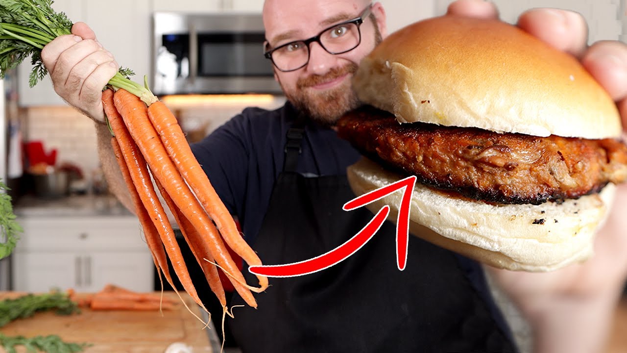 Making a REAL Burger from Carrots