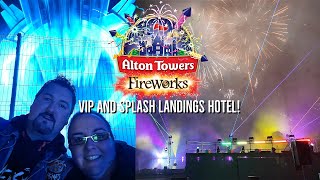 Alton Towers - Fireworks VIP & Splash Landings Hotel! @loopslapbars