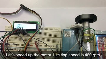 Automatic speed control system with atmega32 and IR sensor