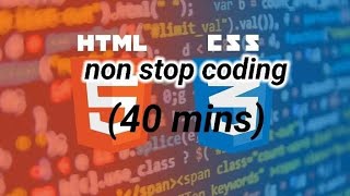 How to make a sign up form in html css (non stop coding 40 mins).