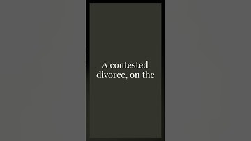 Contested vs. Uncontested Divorce in Florida: What’s the Difference? #shorts #floridadivorce