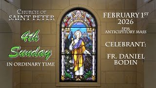 Church of St. Peter Mass 2/1/26.  4th Sunday in Ordinary Time.