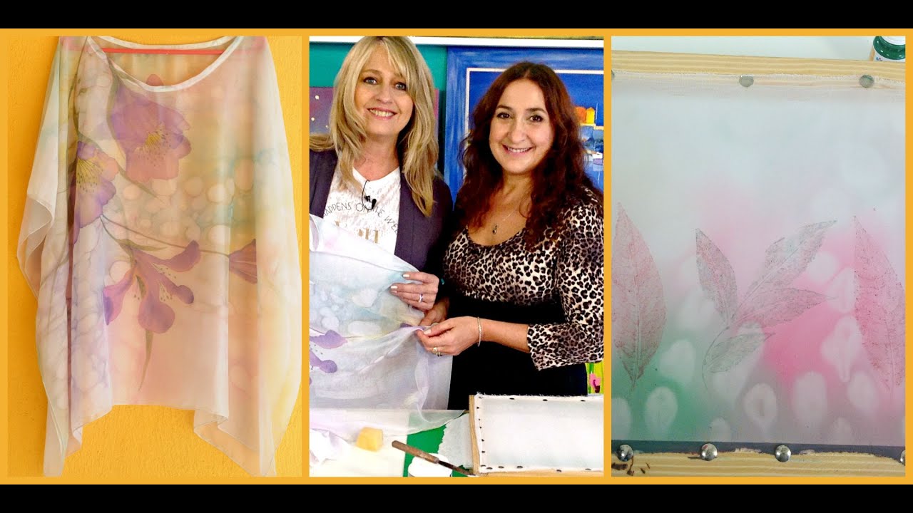 Como pintar en Tela - Gasa y Muselina -