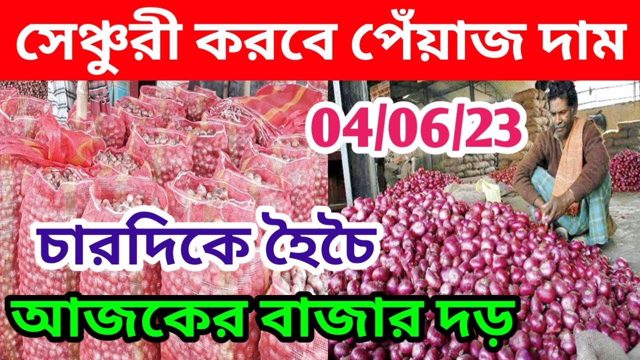 চরম বাড়লো পেঁয়াজ ও আলুর দাম Onion & Potato wholesale market Onion