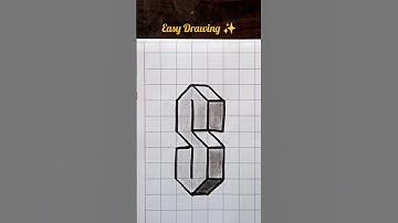 3D Drawing S #shorts #3ddrawing #prakashkumarart