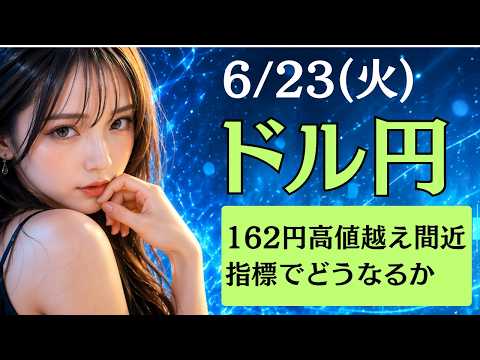 【FX最新予想】6月23日ドル円相場チャート分析