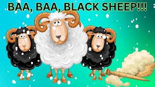BAA BAA BLACK SHEEP|NURSERY RHYMES|CHILDREN SONG