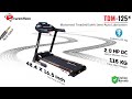 Powermax fitness tdm125 20hp motorized treadmill with android  ios app and semi auto lubricating