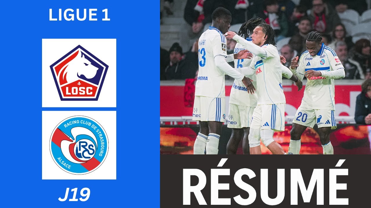 Lille Strasbourg | 1-4 | Résumé | Ligue 1 2025-26 | strasbourg lille