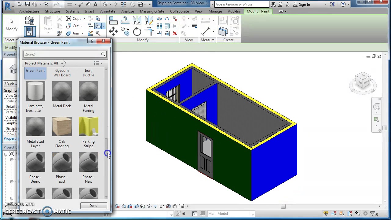 Revit Painting Walls