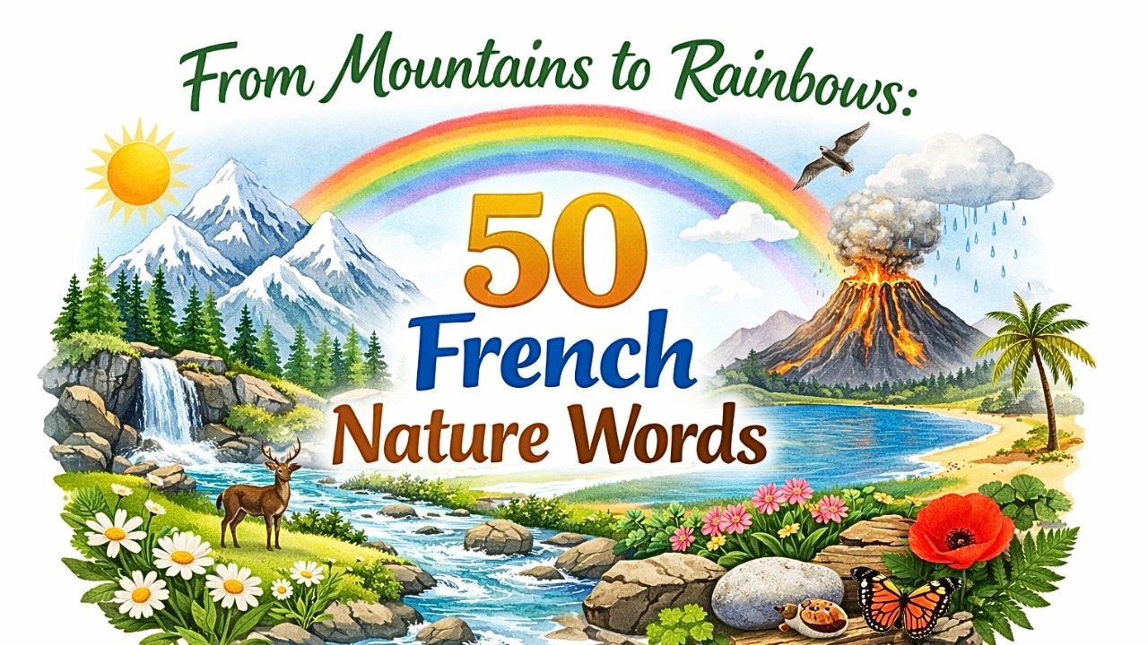 From Mountains to Rainbows: 50 French Nature Words