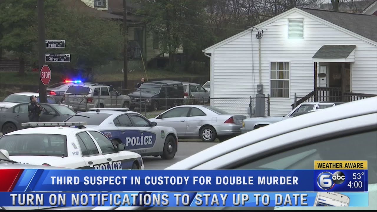Third suspect in custody for double murder - YouTube