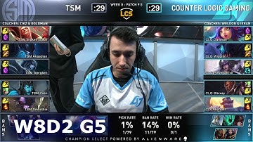 TSM vs CLG | S9 LCS Spring 2019 Week 8 Day 2 | Team Solomid vs CLG W8D2
