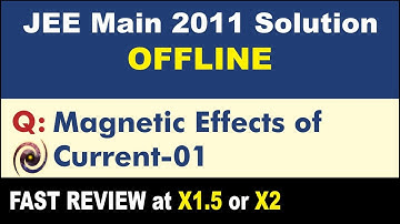 JEE Main 2011 Physics Solutions | Magnetic Effects of Current-01