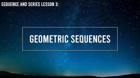 Geometric Sequences | HSC Advanced Mathematics