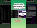 Linux top command #shorts #shortsfeed #shortvideo