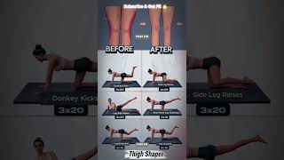 Inner Thigh Workout at Home 🔥 Toned Legs Fast | No Equipment #shorts