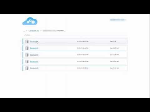 Acronis Backup Cloud Tutorial: Recovering Files