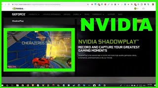 How To Record Games With Nvidia ShadowPlay (e.g. Rocket League) 2019