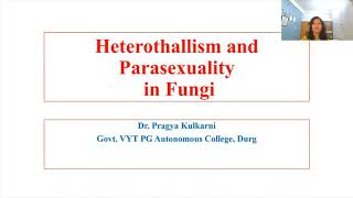 Heterothallusm and Parasexuality in Fungi