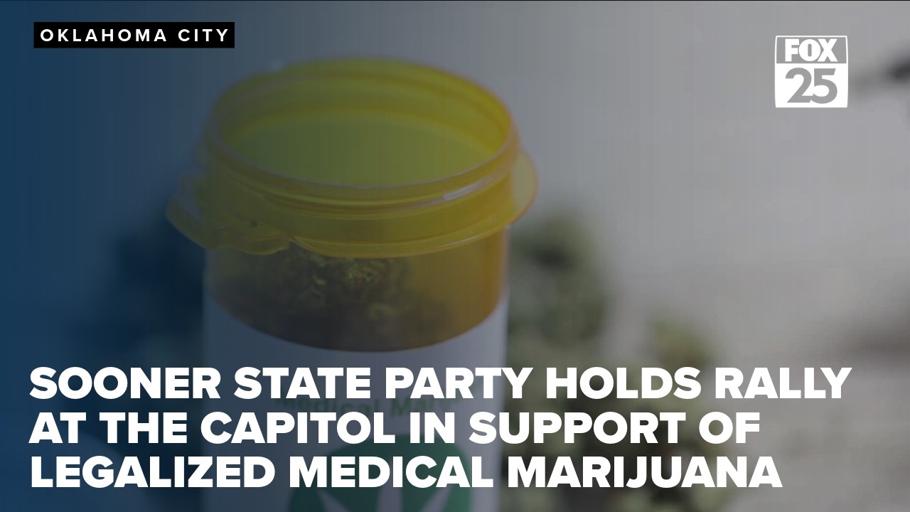 Sooner State Party holds rally at the Capitol in support of legalized medical marijuana