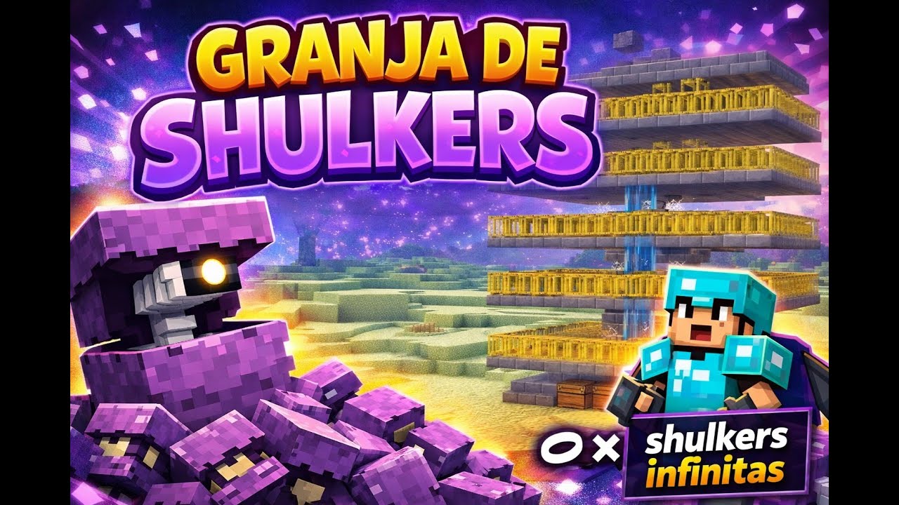 Granja de SHULKERS INFINITAS para Minecraft Java 1.21 