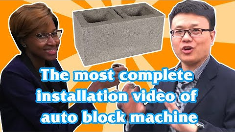 HENRY Brother 2020 the most complete installation guild videos of concrete hollow block machine