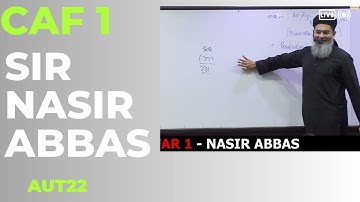 Lecture no 124  Non Profit Organization   CAF 1   FAR 1   Sir Nasir Abbas