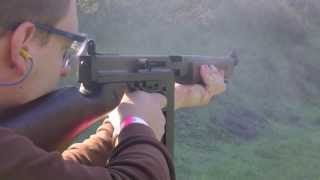 Thompson M1 .45 ACP full auto + robbanó cél (exploding target)