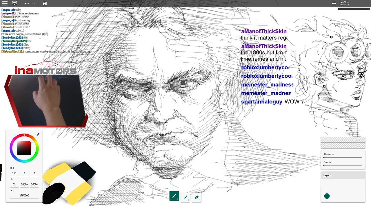 Beethoven And Giorno Mouse Art Free Draw 2 Stream Youtube - roblox free draw