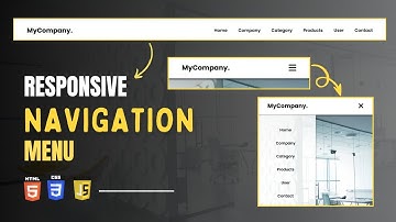 Responsive Navbar Using HTML, CSS  And JavaScript | Navigation Menu html css js | @webcoding25