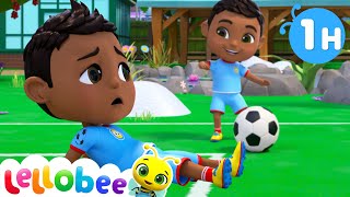 Winter Football Soccer Song 🌻Lellobee City Farm - Kids Playhouse Song Mix by Preschool Playhouse 18,560 views 3 months ago 59 minutes