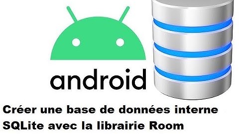 Mini projet Android base de données SQLite Room  : gestion de contacts, BD interne avec l