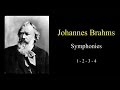 Brahms - Symphony No.1, 2, 3, 4 FULL - Classical Music hd