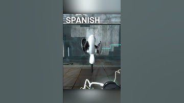 Turrets being fizzled in different languages... (Portal 2) | #fyp #gaming #portal #viral #valve