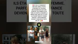 ❤️ Ils étaient amis d’enfance… et sont devenus mari et femme ! 🥹 #Shorts