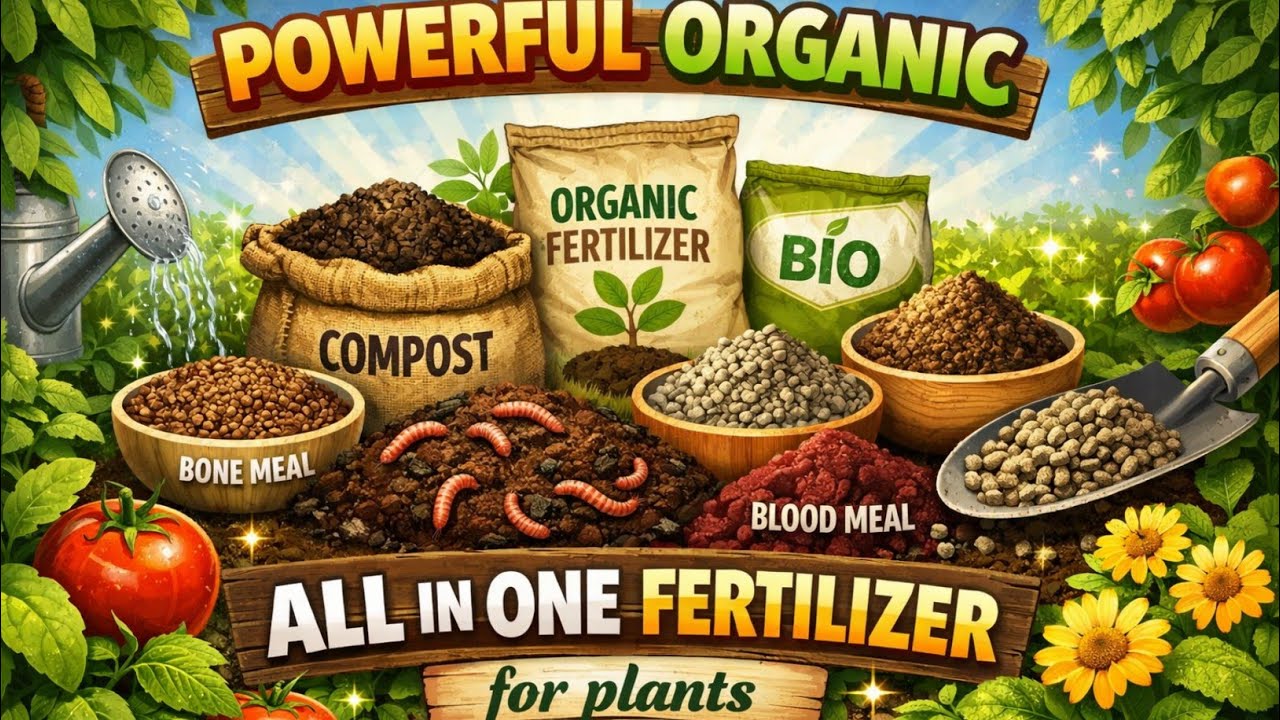254. How to make powerful organic fertilizer at home for all plants.