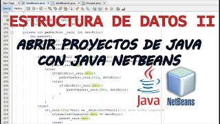 Abrir proyectos de JAVA con NETBEANS