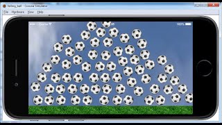 How to Create App in Lua using Corona Simulator-falling Ball screenshot 1
