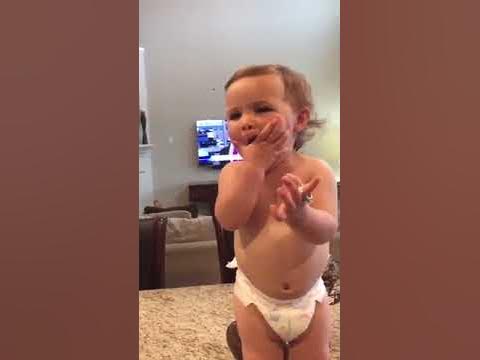 Baby Excitedly Tries on Mother's Wedding Ring - 988975 - YouTube