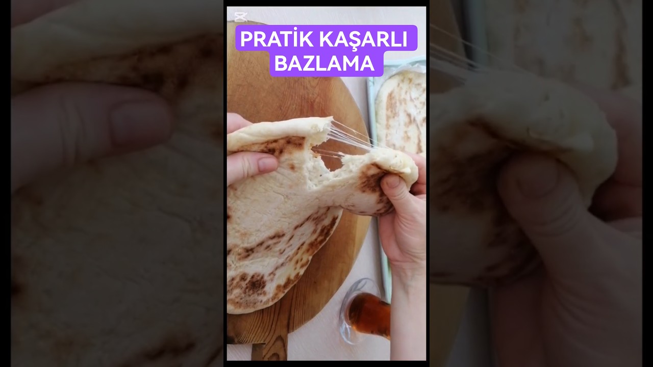 Evde En Pratik Kaşarlı Bazlama Tarifi! 🤤 1 Dakikada Öğren!