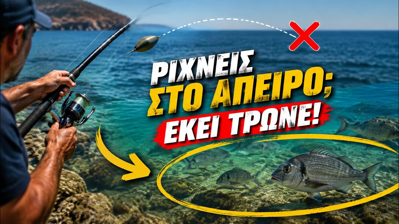 Το μεγαλύτερο λάθος στο ψάρεμα: Γιατί πετάς τα μολύβια σου στο άπειρο όταν οι τεράστιοι σαργοί του
