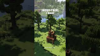 Industrial Crane Timelapse Build  #minecraft #minecraftshorts