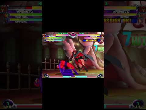 MvC2: Romneto - Magneto Forced Roll 2x Ambiguous Crossup Vortex 100% Sequence .:10.21.24:.