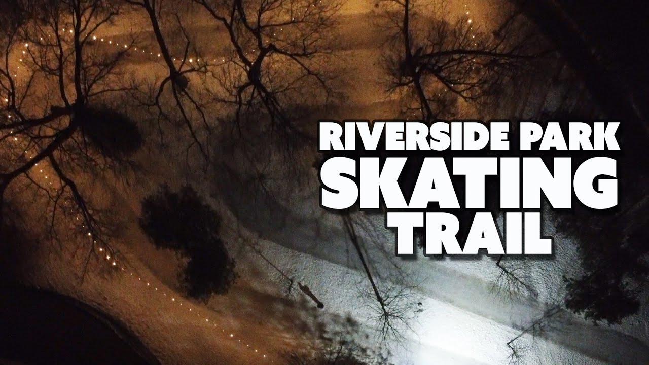 Ice Skating at Guelph's Riverside Park Skating Trail YouTube