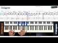 Imagine - John Lennon - Tuto cover Piano + Partition / Version lente