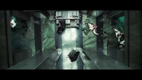 rescore of the Matrix lobby shoot out scene